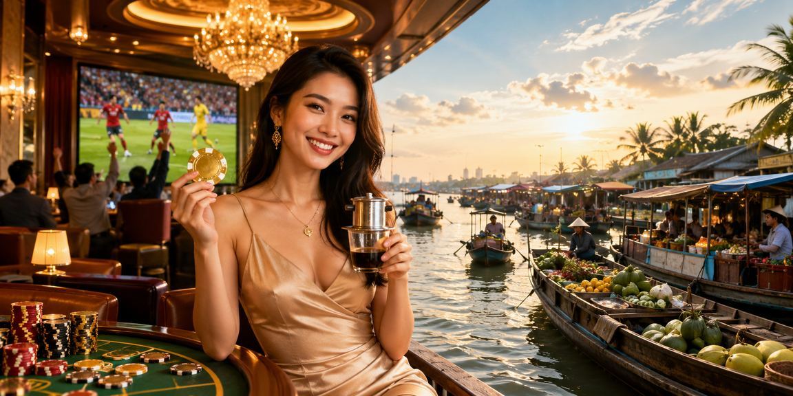 Người dùng Cần Thơ vừa uống cà phê vừa dùng app cá cược
