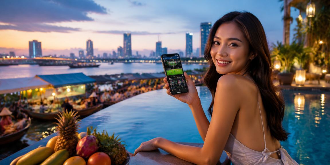 Người dùng tại Sài Gòn đặt cược thể thao trực tuyến qua điện thoại di động